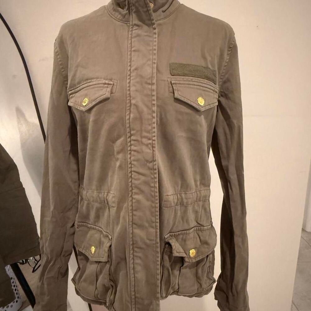 Guess Women's Khaki and Green Jacket